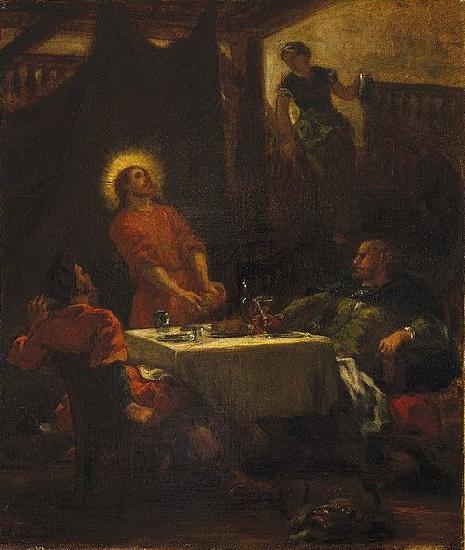 Eugene Delacroix The Disciples at Emmaus, or The Pilgrims at Emmaus oil painting image